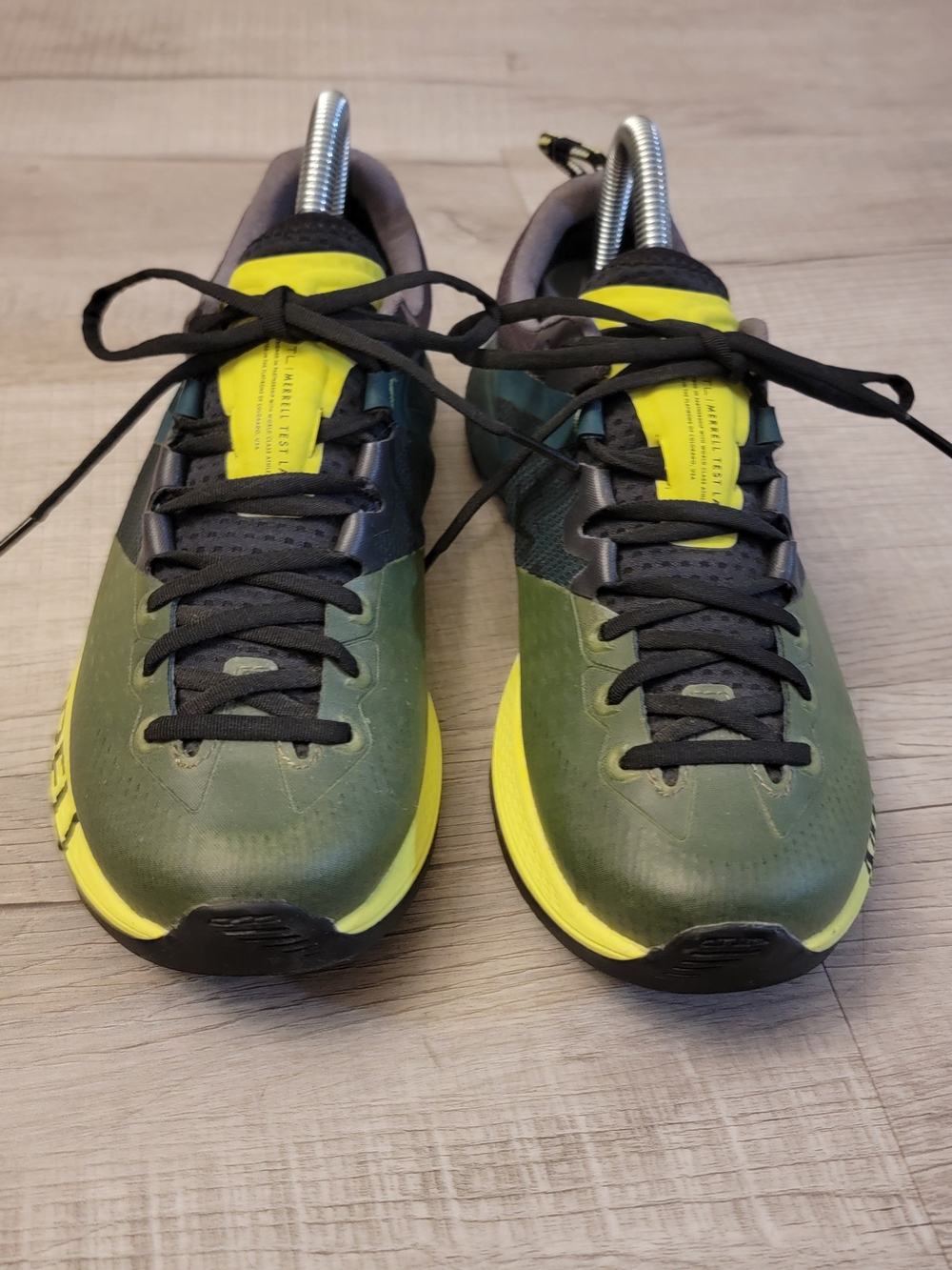 Merrell Green and Yellow Trail Sneakers